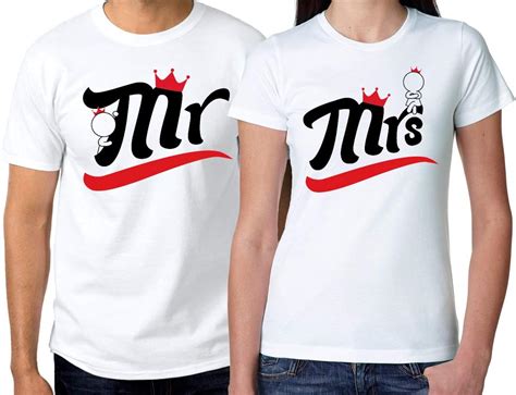 Boldloft Couple Shirts For Him And Her A Perfect Match Mr And Mrs Matching Couple