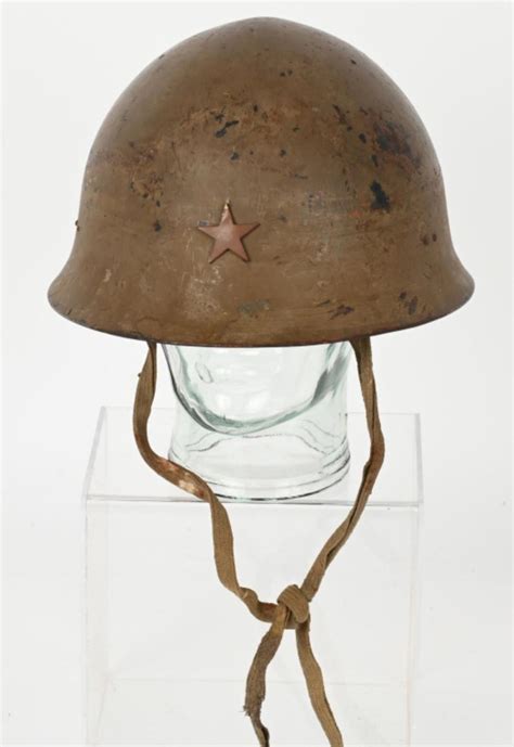 At Auction Wwii Japanese Type 90 Combat Helmet W Chinstrap