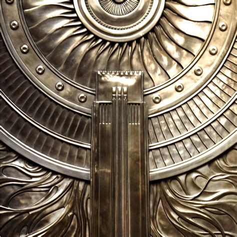 Empire Tate Art Deco Style Bas Relief Designed And Hand Carved By