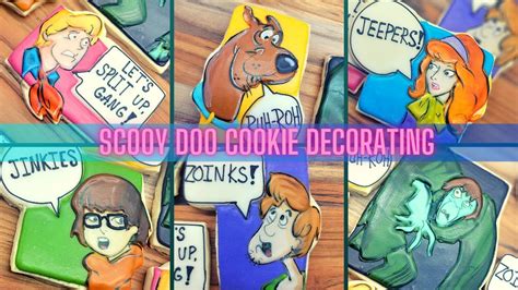 Scooby Doo Cookies Decorating 6 Characters From Scooby Doo With