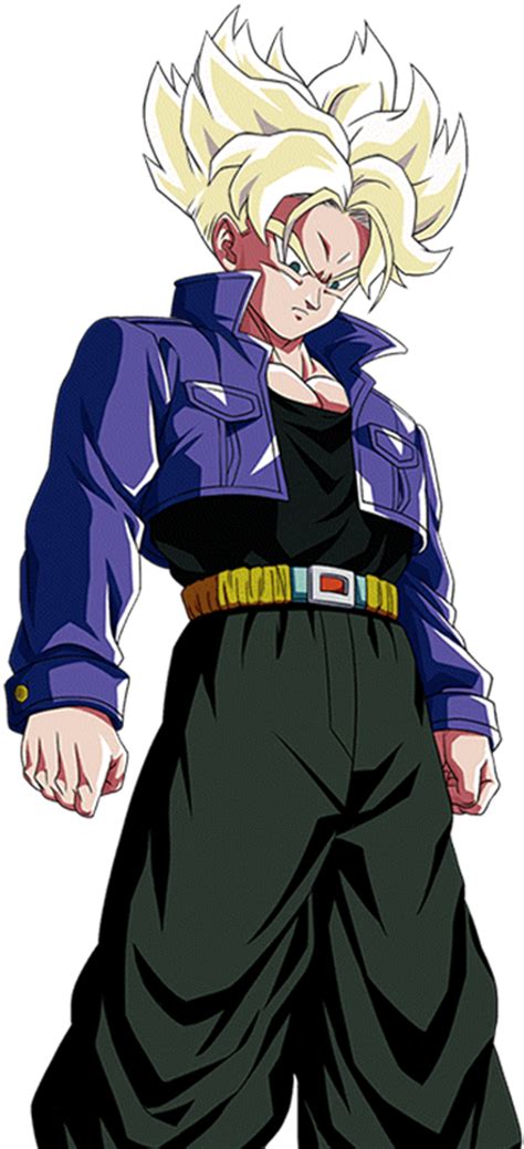 Super Saiyan Future Trunks Dokkan Battle Render By Princeofdbzgames On