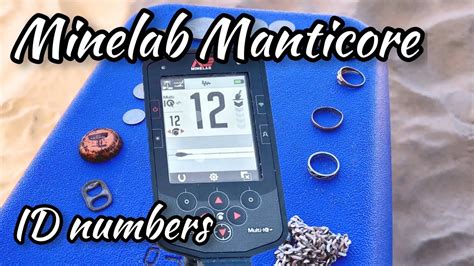 Minelab Manticore Id Numbers Youtube