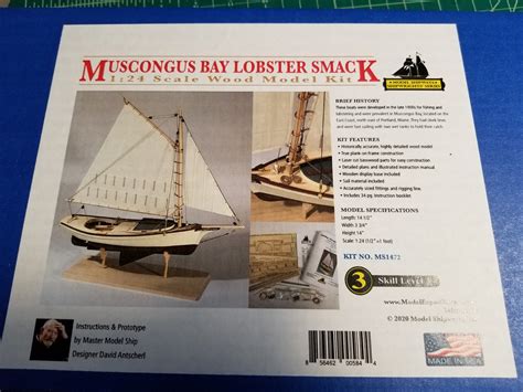 Muscongus Bay Lobster Smack By Cbeckenb Model Shipways 1 24 Scale