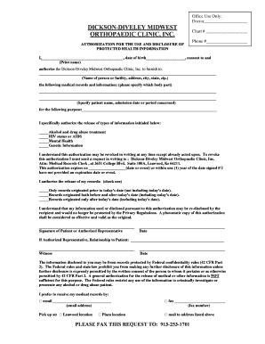 Fillable Online Medical Records Release And X Ray Release Form