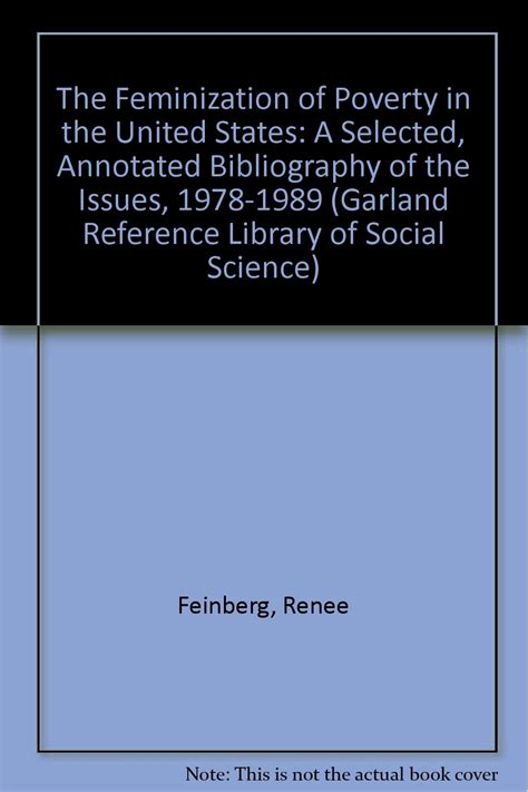 Feminization Of Poverty Garland Reference Library Of Social Science Feinberg 9780824012137