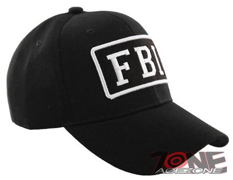 NEW! FBI BALL CAP HAT POLICE BLACK – AceZone.com