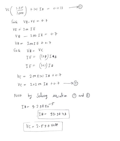 Solved Transistor Circuit Problem B5 For The Transistor Circuit Shown In Course Hero