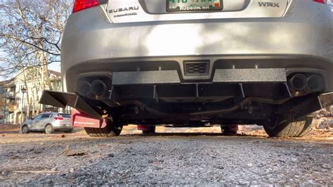 Wrx Nameless Muffler Delete Cold Start Revs Youtube