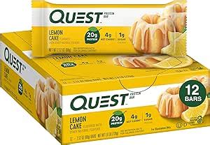 Quest Protein Bar Lemon Cake Caixa Barras De Prote Na Saborosas