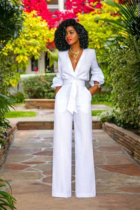 Style Pantry Fksp White Button Down Jumpsuit Jumpsuit Fashion