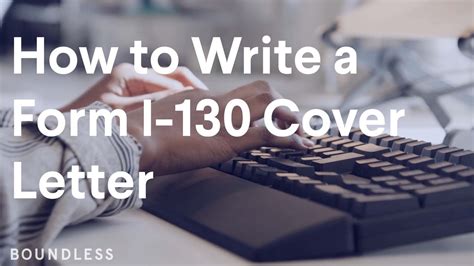 How To Write A Form I 130 Cover Letter Youtube