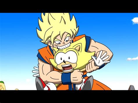 Gold Sonic Vs Goku