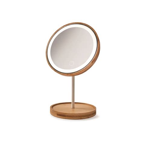 Anko Bamboo Led Beauty Mirror Hmr Shop N Bid