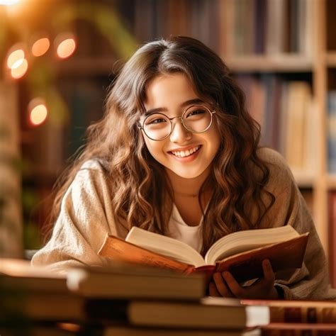 Premium Ai Image Woman Reading A Book