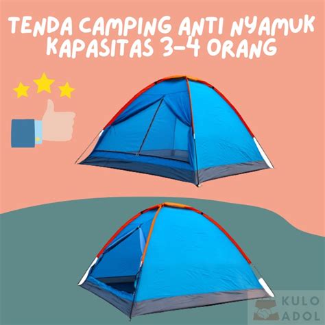 Jual Tenda Camping Single Layer Tenda Kemping Kemah Anak Dome Orang