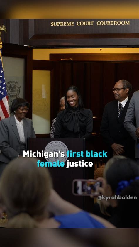 Cgtn On Twitter Michigan S First Black Female Justice Was Appointed