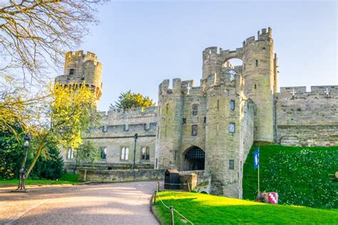 Warwick castle, England editorial stock image. Image of travel - 216152619