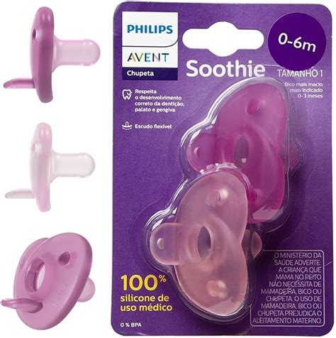 Chupeta Soothie A Meses Dupla Menina Philips Avent Amazon Br