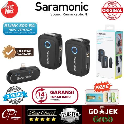 Jual Saramonic Blink 500 B4 New Version Lightning Wireless Microphone