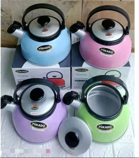 Teko Maspion Bunyi Ceret Siul Liter Rigoletto Warna Pastel Whisting