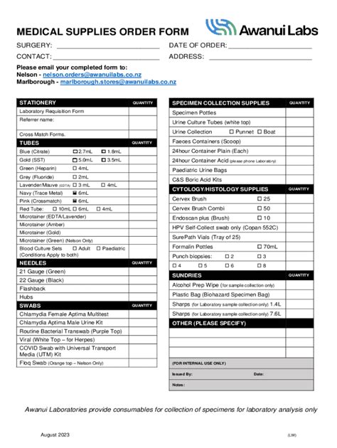 Fillable Online EO Supply Order Form Fax Email Print PdfFiller