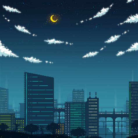 Night City Pixel Art By Vidreview On Deviantart