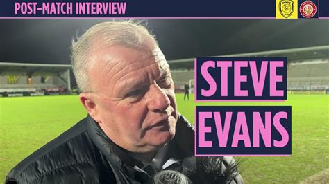 Steve Evans Reaction Burton Albion 1 2 Stevenage YouTube