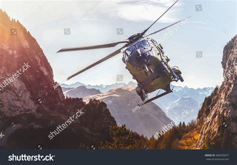 German Military Helicopter Flight Stock Photo 484935877 | Shutterstock