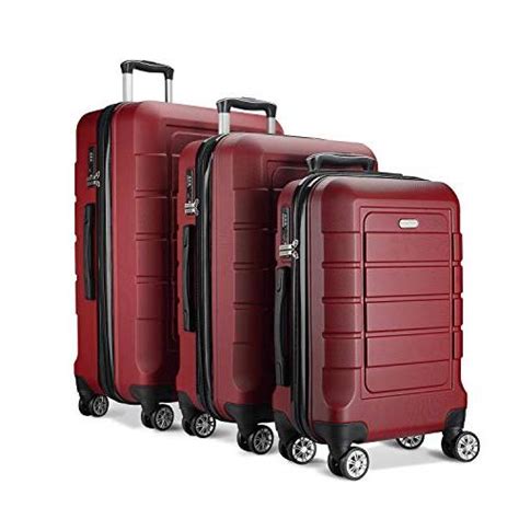 SHOWKOO Luggage Sets Expandable Suitcase Double Wheels TSA