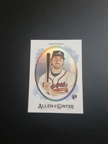 Topps Allen Ginter Dansby Swanson Hot Box Foil Rookie Rc