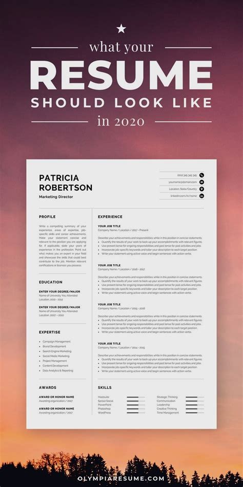 Resume Example With Headshot Photo Cover Letter Page Word Resume