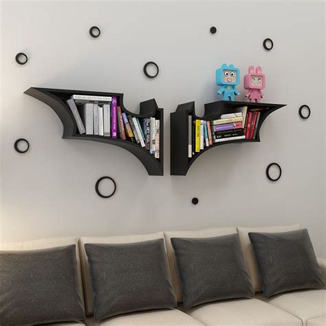 Batman Bat Symbol Wall Shelf Bat Shape Modern Wall Shelf Batman