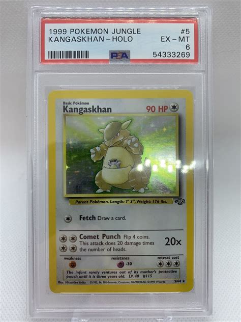 Pokemon Jungle Kangaskhan Holo Psa Ex Mt Ebay