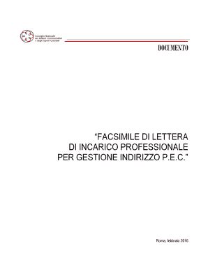 Facsimile Lettera Di Incarico Compila Online Stampabile Compilabile