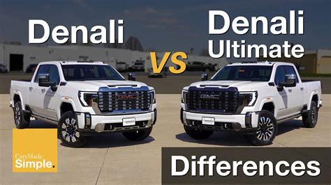 Gmc Sierra Hd Denali Vs Denali Ultimate Differences