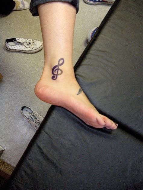 Body Tattoo: Treble Clef Tattoos