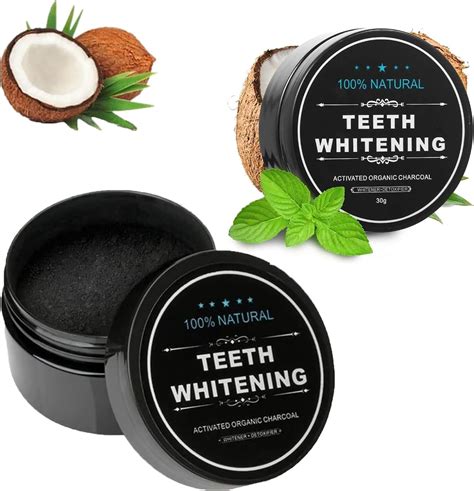 Natural Coconut Activated Charcoal Powder Teeth Whitening Natural