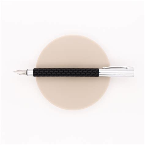 Faber Castell Ambition D Fountain Pen Leaves Black