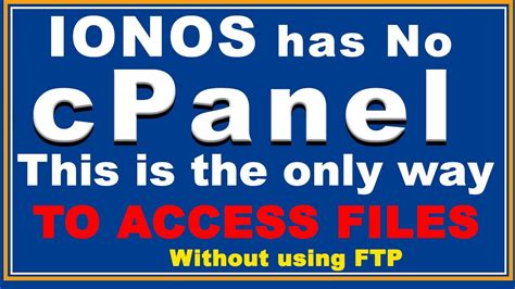 Ionos Cpanel Login How To Access Cpanel In Ionos Step Part Ii