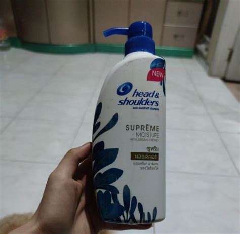 Head And Shoulders Anti Dandruff Shampoo Supreme Moisture With Argan Creme 480ml Kesehatan