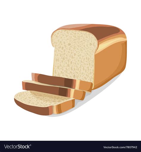 Cartoon Slice Of Wheat Bread