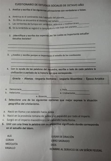 Ayuda Me Pueden Ayudar Resolviendo Este Cuestionario De Estudios