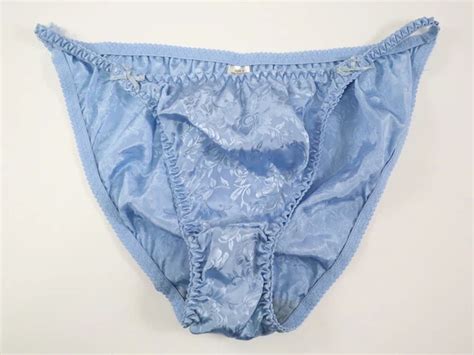 VINTAGE NEW UNBRANDED Satin Feel And Lace String Bikini Panties XL PicClick AU
