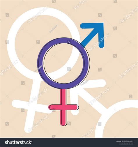 Gender Symbol Female Male Icon Man Stock Vector Royalty Free