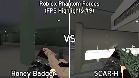 Honey Badger Vs Scar H Roblox Phantom Forces Fps Highlights