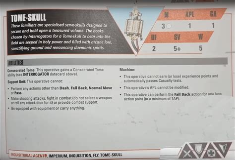 Inquisitorial Agent Rules Part 1 Core Datacards Matched Play Rules