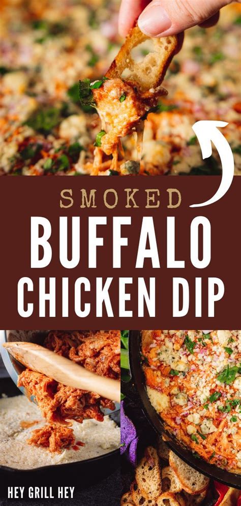 Smoked Buffalo Chicken Dip Hey Grill Hey Recipe Smoked Food