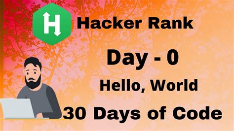 Hacker Rank 30 Days Of Code In C Language Day 0 Hello World