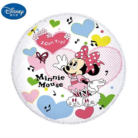 Disney Ronde Strandlaken Mickey Mouse Badhanddoek Microfiber Stof 150