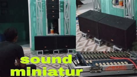 Sound System Miniatur Gantungan Line Array Miniatur Sound System